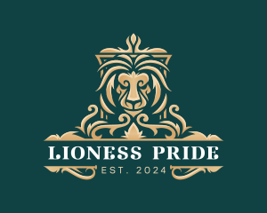 Lion Elegant Shield logo design