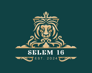 Elegant - Lion Elegant Shield logo design