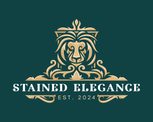 Lion Elegant Shield logo design