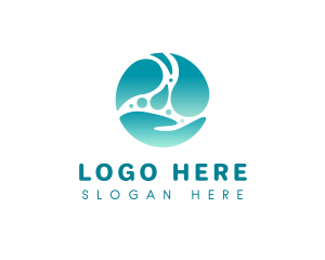 Hygienic - Hand Water Splash logo design