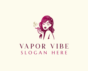 Sexy Lady Smoker logo design