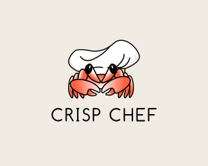 Crab Chef Hat logo design