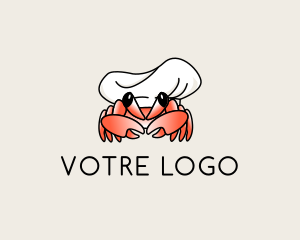 Aquarium - Crab Chef Hat logo design