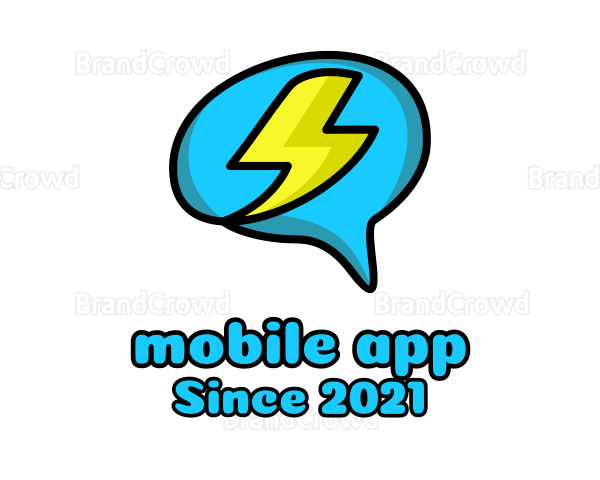 Lightning Brain Chat Logo