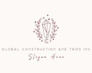 Moon Crystal Wreath  Logo