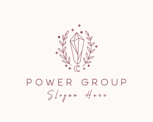 Moon Crystal Wreath  Logo