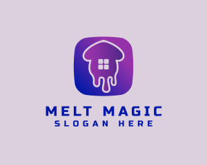 Melt - House Paint Drip logo design