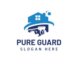 Disinfectant - Home Disinfectant Pressure Washer logo design