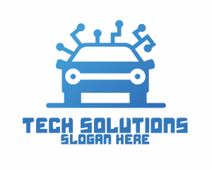 Modern Car Mechanic Logo