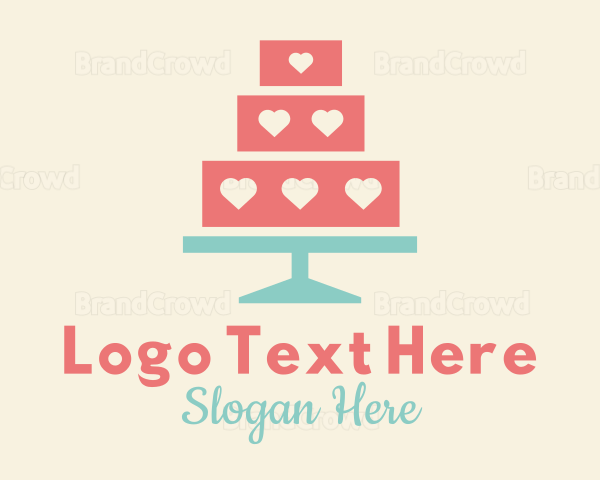 Heart Cake Bakery Logo