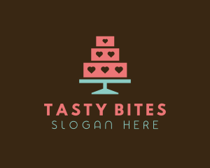 Snacks - Heart Cake Bakery logo design