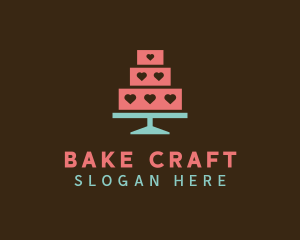 Heart Cake Bakery logo design