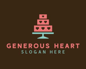 Heart Cake Bakery logo design