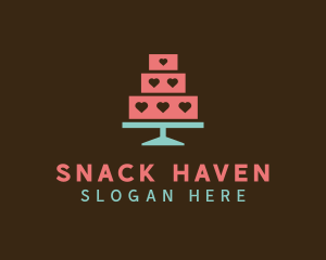 Heart Cake Bakery logo design