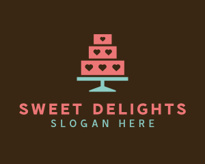 Heart Cake Bakery logo design