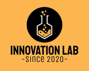 Experiment - Laboratory Experiment Flask logo design