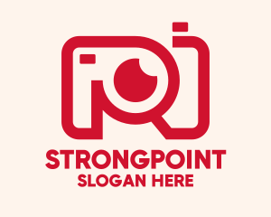 Photographer - Red Line Camera logo design