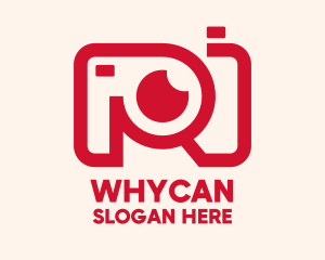 Photo Booth - Red Line Camera logo design