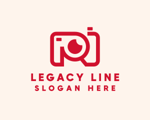 Red Line Camera  logo design