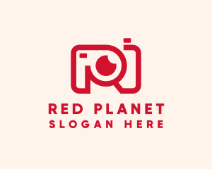 Red Line Camera  logo design