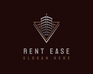 Renting - City Building Construction logo design