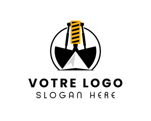 Mountain Clamshell Construction logo design