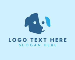 Pet Store - Happy Puppy Dog logo design