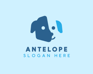Kid - Happy Puppy Dog logo design