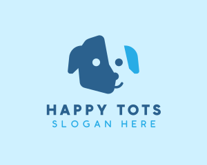 Playgroup - Happy Puppy Dog logo design