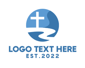 River - Religious Holy Church logo design