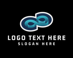 Loop - Spiral Gradient Loop logo design