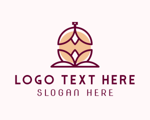 Glam - Maroon Lotus Fragrance logo design