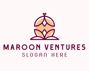 Maroon - Maroon Lotus Fragrance logo design