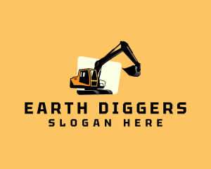 Digging - Construction Digging Excavator logo design