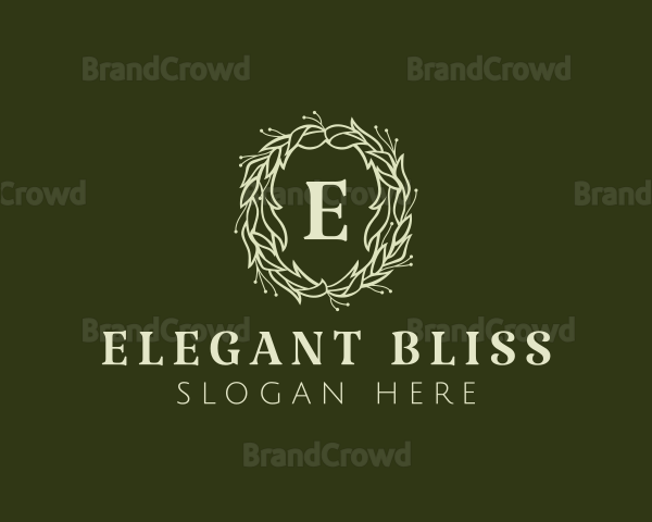 Luxury Wreath Event Planner Logo