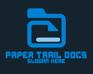 Documentation - Blue File Folder logo design