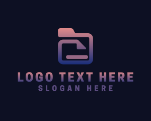 Document File Folder logo design