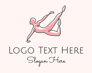 Minimalist Gymnast Stretch Logo