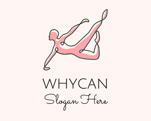 Minimalist Gymnast Stretch Logo