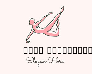 Fit - Minimalist Gymnast Stretch logo design