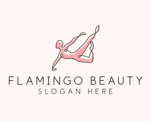 Yoga Gymnast Stretch logo design