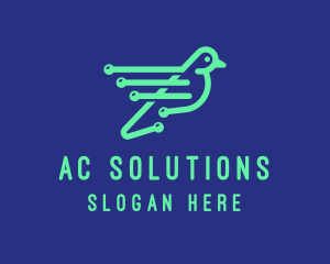 Fast Digital Bird logo design