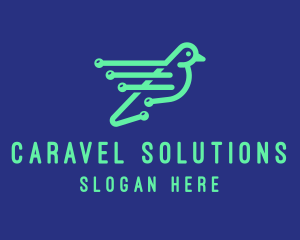 Fast Digital Bird logo design