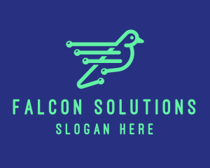 Fast Digital Bird logo design