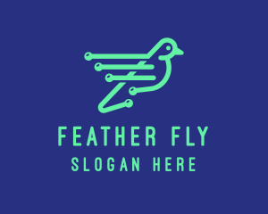 Fast Digital Bird logo design