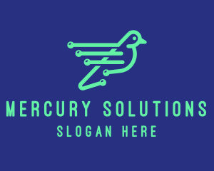 Fast Digital Bird logo design