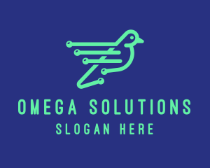 Fast Digital Bird logo design