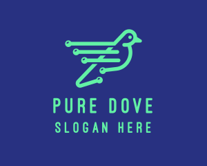 Fast Digital Bird logo design