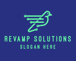 Fast Digital Bird logo design