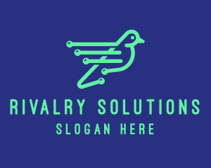 Fast Digital Bird logo design